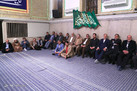 دیدار جمعی از مداحان اهل بیت(ع) با رهبر معظم انقلاب