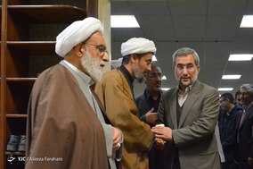 حضور پرویز اسماعیلی در بزرگداشت آیت الله محمد مؤمن