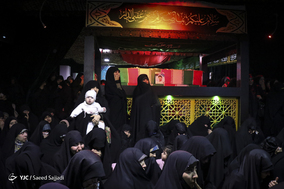 در حاشیه مراسم وداع با پیکر شهید مدافع حرم سعید انصاری