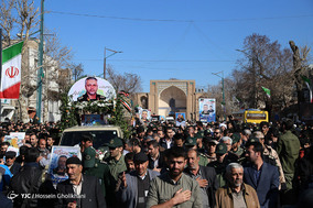 استقبال از پیکر شهید مدافع حرم «حمید محمدرضایی»