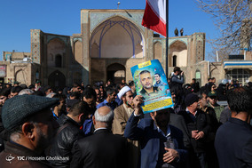 استقبال از پیکر شهید مدافع حرم «حمید محمدرضایی»