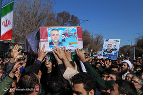 استقبال از پیکر شهید مدافع حرم «حمید محمدرضایی»