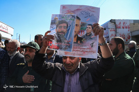 استقبال از پیکر شهید مدافع حرم «حمید محمدرضایی»