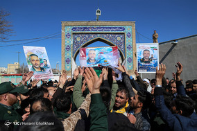 استقبال از پیکر شهید مدافع حرم «حمید محمدرضایی»