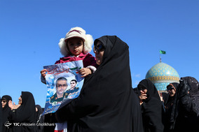 استقبال از پیکر شهید مدافع حرم «حمید محمدرضایی»