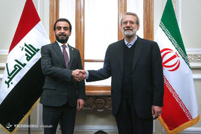 دیدار روسای مجلس ایران و عراق