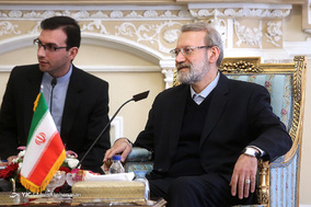 دیدار روسای مجلس ایران و عراق