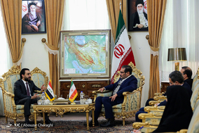 دیدار محمد الحلبوسی رئیس پارلمان عراق با علی شمخانی دبیر شورای عالی امنیت ملی
