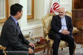 دیدار‌ ظریف با «موکیو اونگ» سفیر جدید اتحادیه جمهوری میانمار