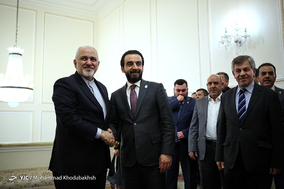 دیدار‌ ظریف با محمد الحلبوسی رئیس مجلس عراق