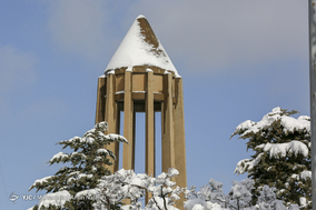 بارش سنگین برف در همدان