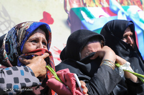 تشییع پیکر پاک ۲ شهید گمنام جنگ تحمیلی در گرگان