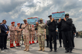 تشییع پیکر پاک ۲ شهید گمنام جنگ تحمیلی در گرگان