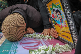 تشییع پیکر پاک ۲ شهید گمنام جنگ تحمیلی در گرگان