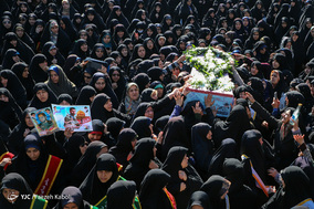 تشییع پیکر پاک ۲ شهید گمنام جنگ تحمیلی در گرگان