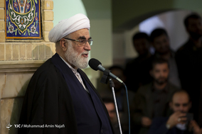 آیت الله محمدی گلپایگانی در آیین معارفه حجت‌الاسلام حبیب‌الله شعبانی موثقی نماینده ولی فقیه و امام جمعه همدان