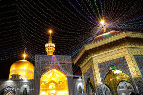 حال و هوای حرم مطهر امام رضا (ع) در شب ولادت امام جواد (ع)