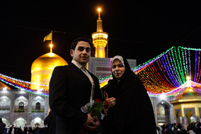 حال و هوای حرم مطهر امام رضا (ع) در شب ولادت امام جواد (ع)