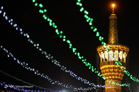حال و هوای حرم مطهر امام رضا (ع) در شب ولادت امام جواد (ع)