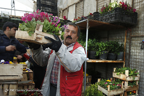 بازار گل  در آستانه ی سال نو