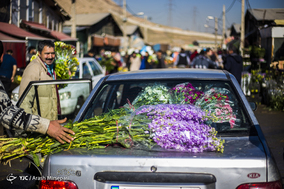 بازار گل  در آستانه ی سال نو