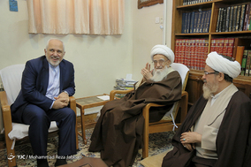 دیدار ظریف با مراجع عظام تقلید در قم
