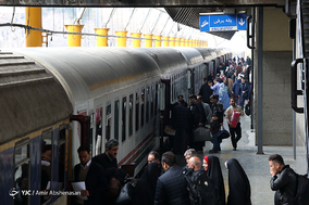 مسافران نوروزی - را آهن تهران