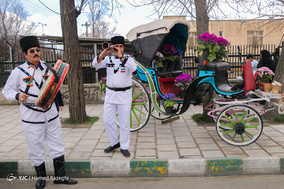 شادپیمایی نوروزی در استقبال از بهار در ابهر