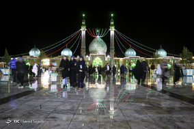لحظه تحویل سال ۱۳۹۸ در مسجد مقدس جمکران