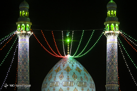 لحظه تحویل سال ۱۳۹۸ در مسجد مقدس جمکران