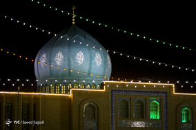 لحظه تحویل سال ۱۳۹۸ در مسجد مقدس جمکران