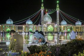 لحظه تحویل سال ۱۳۹۸ در مسجد مقدس جمکران