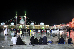 لحظه تحویل سال ۱۳۹۸ در مسجد مقدس جمکران