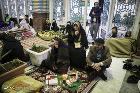 لحظه تحویل سال ۱۳۹۸ در مسجد مقدس جمکران