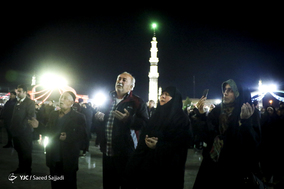 لحظه تحویل سال ۱۳۹۸ در مسجد مقدس جمکران