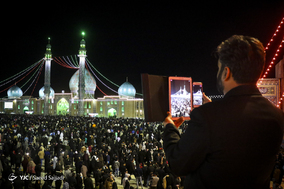 لحظه تحویل سال ۱۳۹۸ در مسجد مقدس جمکران
