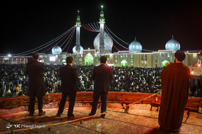 لحظه تحویل سال ۱۳۹۸ در مسجد مقدس جمکران