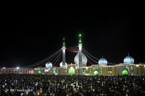 لحظه تحویل سال ۱۳۹۸ در مسجد مقدس جمکران