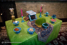 لحظه تحویل سال ۱۳۹۸ در آستان مقدس امامزاده صالح (ع)