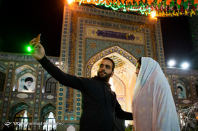لحظه تحویل سال ۱۳۹۸ در آستان مقدس امامزاده صالح (ع)