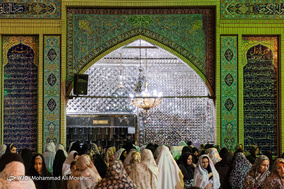لحظه تحویل سال ۱۳۹۸ در آستان مقدس امامزاده صالح (ع)