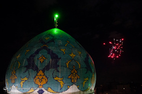 لحظه تحویل سال ۱۳۹۸ در آستان مقدس امامزاده صالح (ع)