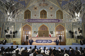 سخنرانی رهبر معظم انقلاب در اجتماع عظیم زائران و مجاوران حرم مطهر رضوی (ع)