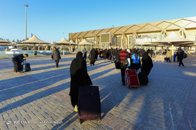 خروج زائران نوروزی عتبات عالیات از مرز مهران