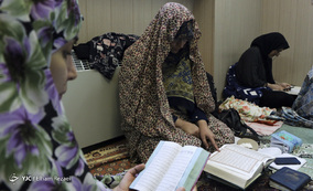 انجام اعمال ام داوود در آیین معنوی اعتکاف