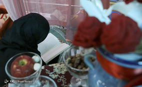 انجام اعمال ام داوود در آیین معنوی اعتکاف