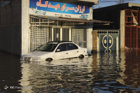 آق قلا غرق در آب