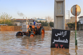 آق قلا غرق در آب