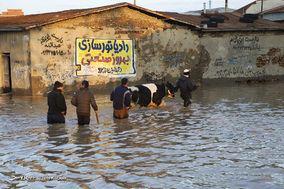 آق قلا غرق در آب