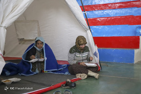 اسکان موقت سیل زدگان گنبد کاووس